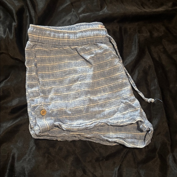 SO Women's Blue Striped Shorts - Picture 3 of 3